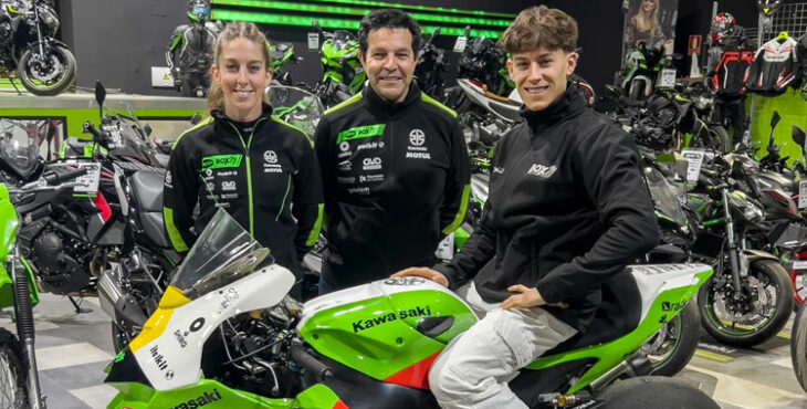 Mauro González, nuevo piloto Superstock 1000 en las 'Balas Verdes', junto a Luis Castro y Andrea Sibaja