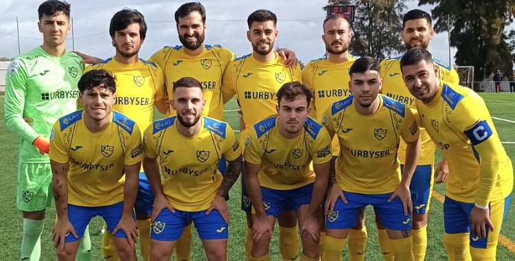 El once inicial del Atlético Palma del Río en la derrota ante el Algaida. Foto: Atco Palma del Río