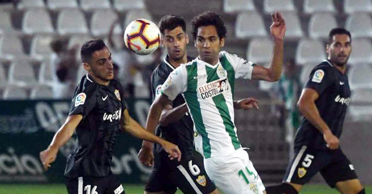 Quim Araujo en la última visita del Almería a El Arcángel. Foto: LaLiga