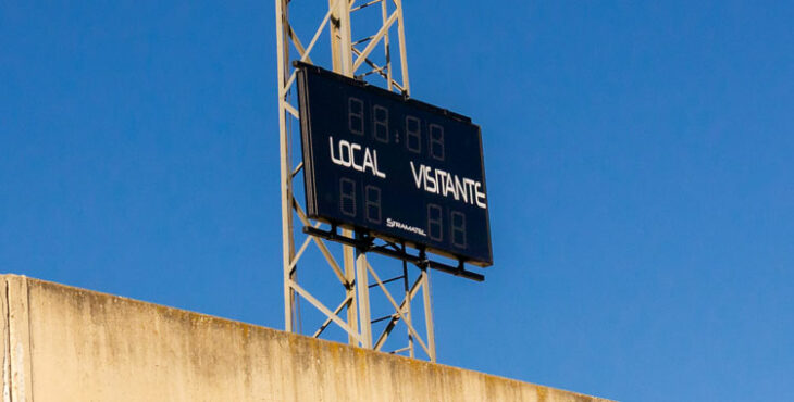 El nuevo marcador instalado en el Campo A de la Ciudad Deportiva. Autor: Rafael Romero