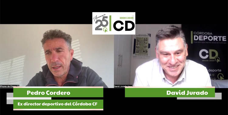 Pedro Cordero durante su entrevista en Cordobadeporte.