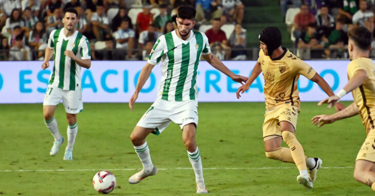 Theo Zidane en el duelo con el Málaga en El Arcángel. Foto: Natalia Román