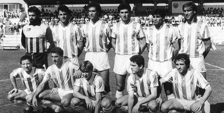 Once del Córdoba con Anquela en la temporada 1988-89.