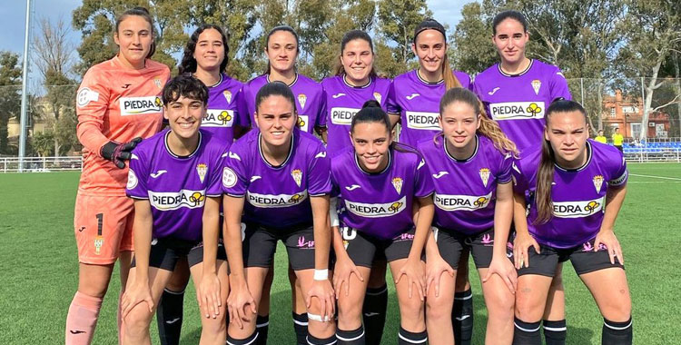 El once del cuadro califal en Málaga. Foto: @CordobaFemenino