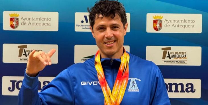 Ramón Borente, triple medallista en el Nacional Máster.