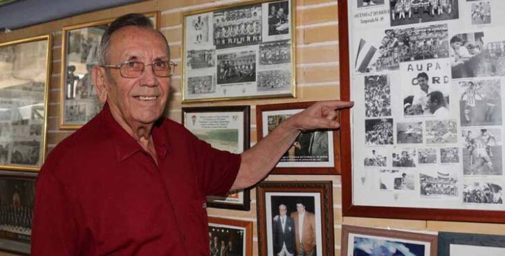 Rafael Campanero en el antiguo antepalco de El Arcángel.