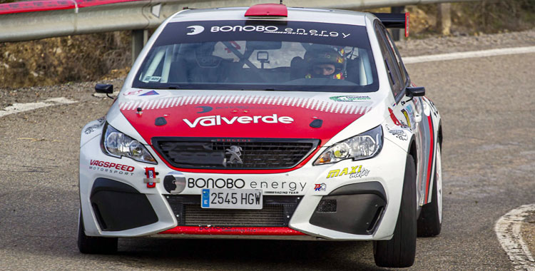 Alberto Valverde en una prueba automovilística. Foto: FAA