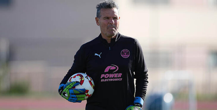 Jorge Ramírez en un entrenamiento de esta semana con el Ibiza.