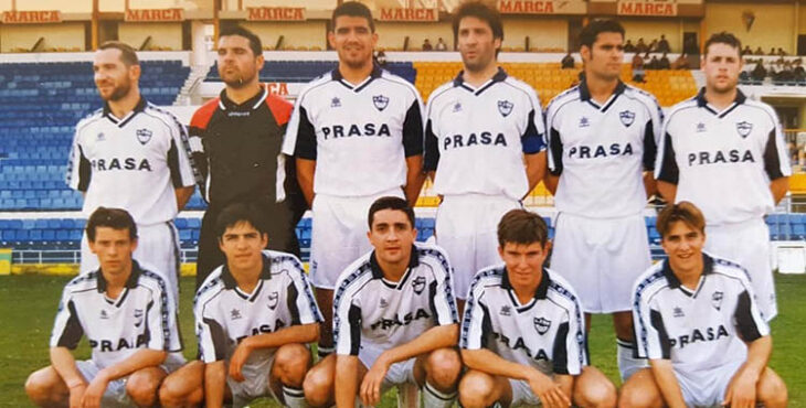 Jorge Ramírez en una formación con el Pozoblanco de finales de los 90.