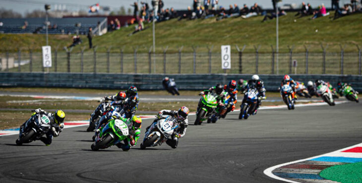 Un momento de las 'Balas Verdes' compitiendo en Assen