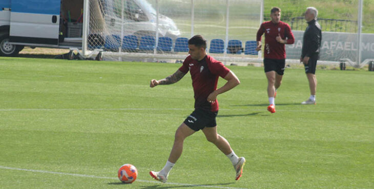 Carlos Isaac en la vuelta a los entrenamientos en la Ciudad Deportiva.