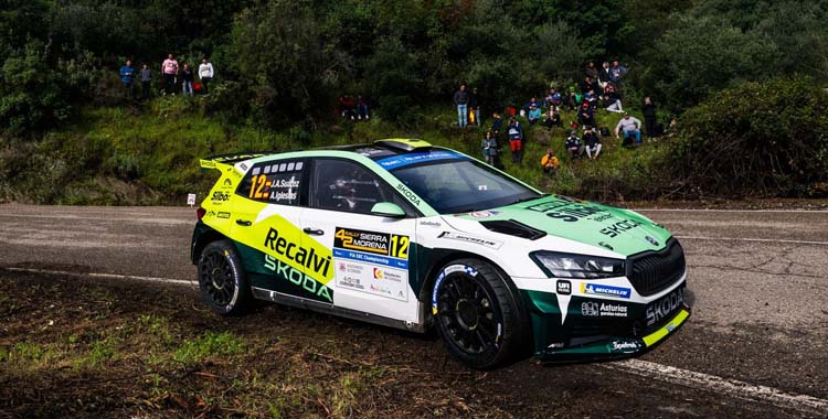 José Antonio 'Cohete' Suárez durante el Rally Sierra Morena.