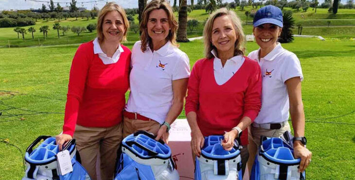 Carmen y Enriqueta Cañete, junto a Pilar Martínez y Erika Cid se alzaron el triunfo en Zaudín.