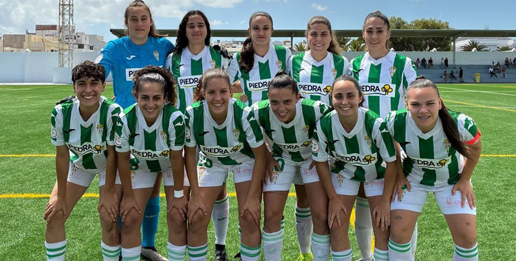 El once inicial cordobesista en Arrecife. Foto: @CordobaFemenino