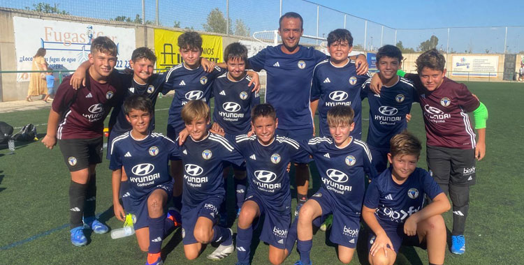 La formación de los alevines del Granadal Figueroa CD