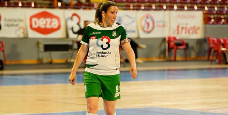 Inma Sojo en un partido de esta temporada con el Deportivo Córdoba Cajasur. Foto: David Hernández