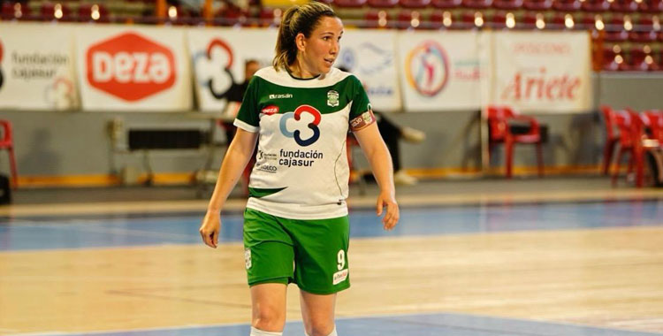 Inma Sojo en un partido de esta temporada con el Deportivo Córdoba Cajasur. Foto: David Hernández