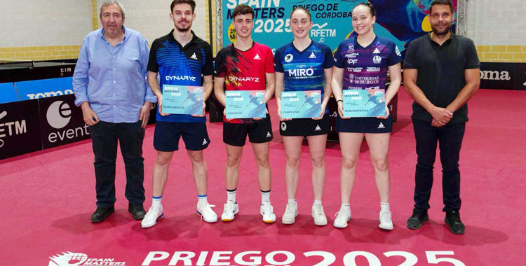 La foto final del Spain Masters 2024-25 de tenis de mesa. Foto: RFETM
