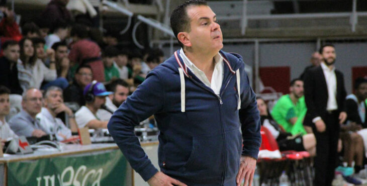 Rafa Sanz en un partido de este curso. Foto: @CBPHuesca