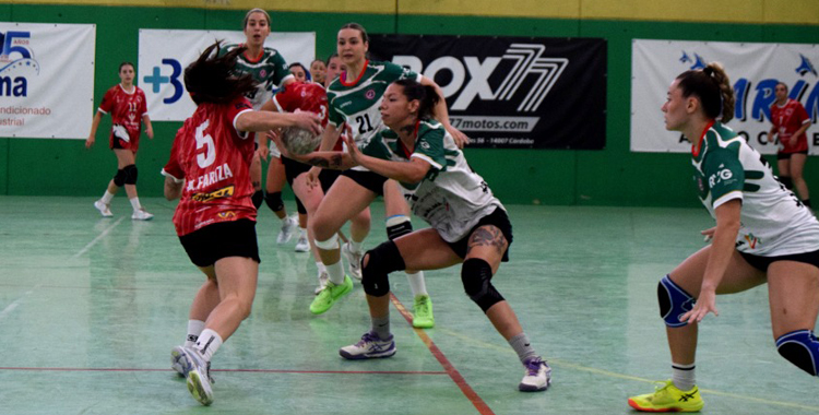 Una acción defensiva del Adesal en un partido en La Fuensanta. Foto: Laclasi.es