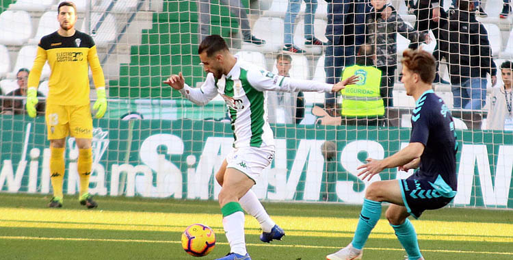 Luis Muñoz en el último Córdoba-Albacete de liga.