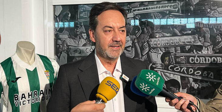 El encuentro de Monterrubio con los medios tras sus dos primeros años gestionando el Córdoba CF.