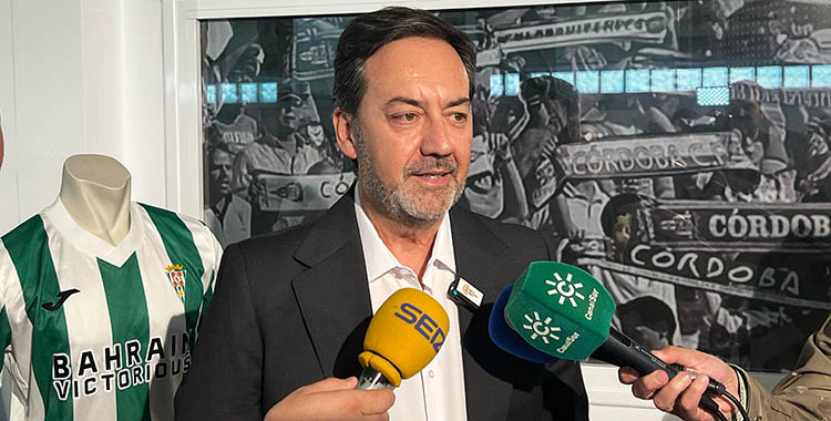 El encuentro de Monterrubio con los medios tras sus dos primeros años gestionando el Córdoba CF.