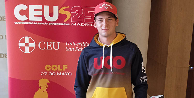 Pablo Díaz ocn la Universidad de Córdoba en el CEU.