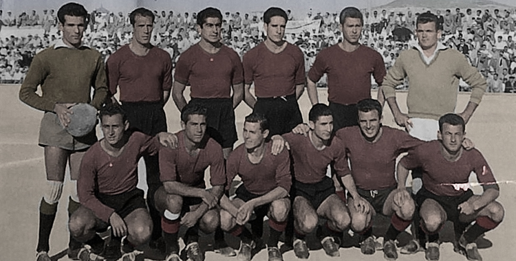 Once del Puente Genil en Segunda en la temporada 1956-57.