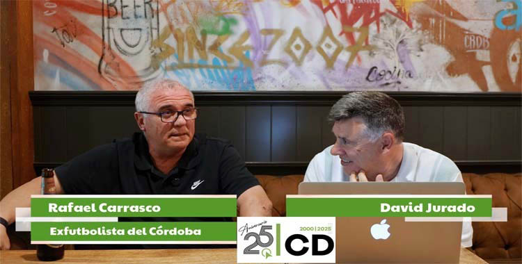 Rafa Carrasco durante su entrevista con David Jurado en BuleBar Córdoba.
