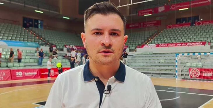 Emanuel Santoro en el Palacio de los Deportes de Murcia.