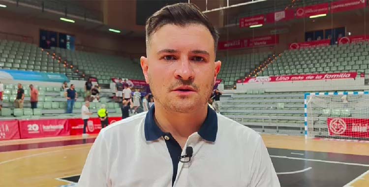 Emanuel Santoro en el Palacio de los Deportes de Murcia.