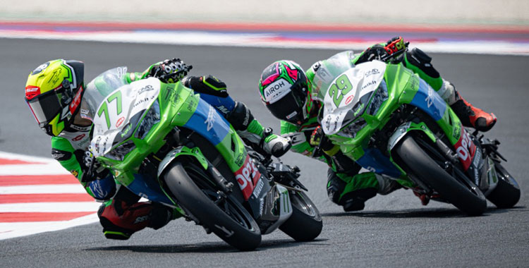 Las 'Balas Verdes' volando sobre el Circuito de Misano-Marco Simoncelli