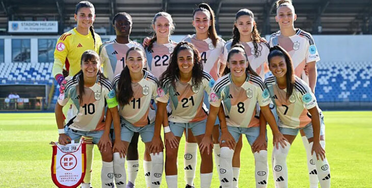 España sub19 empezó ganando en el Europeo. Foto: RFEF