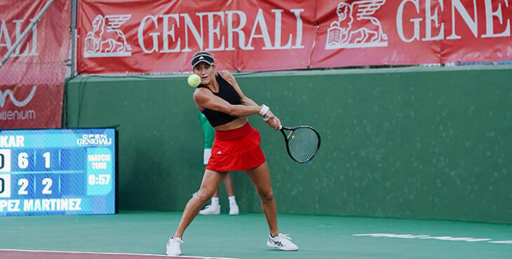 La valenciana Carmen López fue la única española que superó la fase previa en el Open Generali 2025.