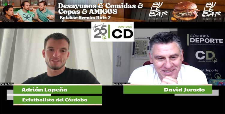 Adri Lapeña durante su entrevista con David Jurado.