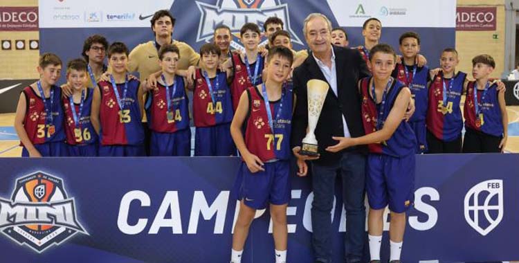 El Barcelona se proclama campeón de España de minibásket en Córdoba.