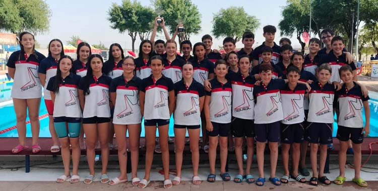 Integrantes del Navial en el Campeonato de Andalucía alevín.