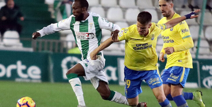 Un lance del duelo entre Córdoba y Las Palmas en 2018. Foto: CCF