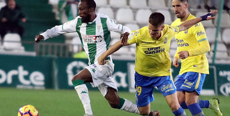 Un lance del duelo entre Córdoba y Las Palmas en 2018. Foto: CCF