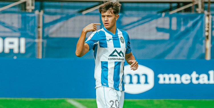 David Ortega en su etapa como jugador del cuadro balear. Foto: www.atleticobaleares.com