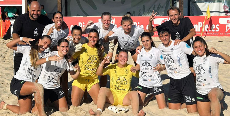 El cuadro de Charaf en uno de los partidos de este curso. Foto: CD Pozoalbense Femenino