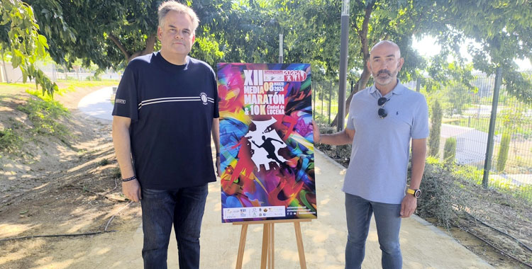 Ángel Novillo y Pedro Díaz en el acto oficial de presentación. Foto: Lucena.es