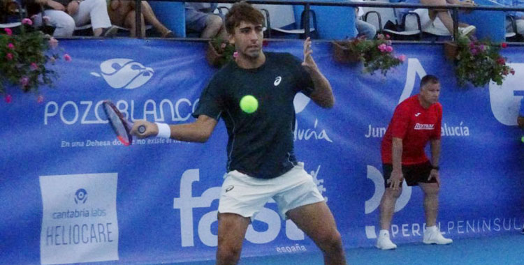 Daniel Mérida, primer finalista español en la era Open en Pozoblanco desde 2012. Foto: www.tennispozoblanco.com