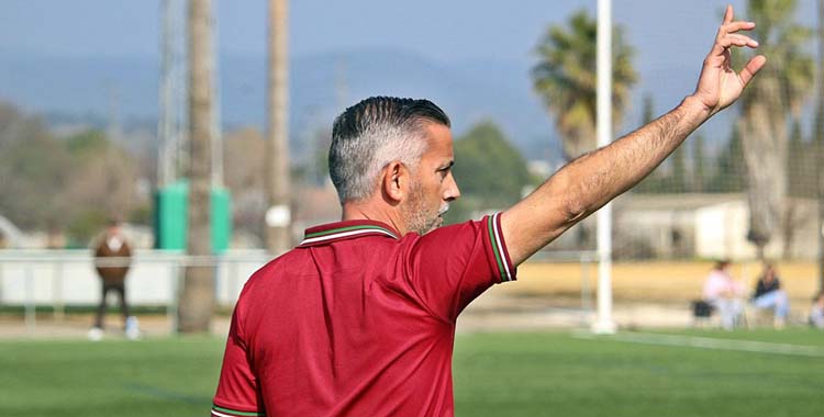Pedro López durante un partido en una imagen de archivo.