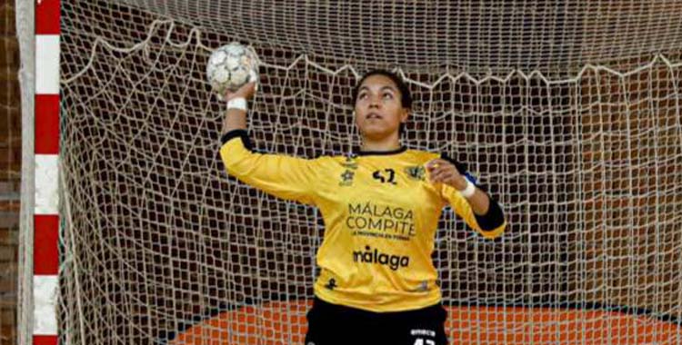 Laura Sofía Anorh en un partido con el Costa del Sol Málaga.