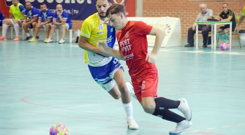 Un lance del duelo entre Bujalance y Decorséneca en el Pepe Montalbán. Foto: CD Bujalance FS