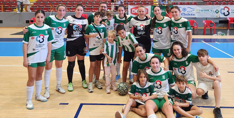 Una imagen del Deportivo Córdoba Cajasur del pasado curso