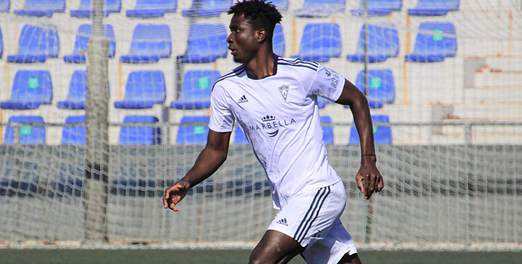 Jonathan Korbla en su etapa como jugador marbellí. Foto: Marbella FC