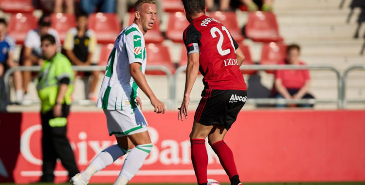 Obolskii en el debut de la pasada temporada en Miranda de Ebro. Foto: LaLiga Hypermotion